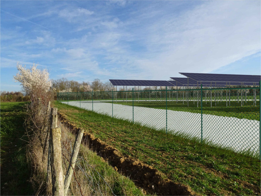 Exemple de photomontage de projet photovoltaïque état projeté